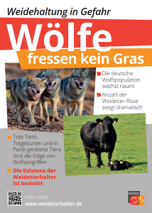 BRS-Weideschild: Wölfe fressen kein Gras