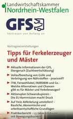 GFS/LWK-Vortragstagung: Tipps für Ferkelerzeuger und Mäster