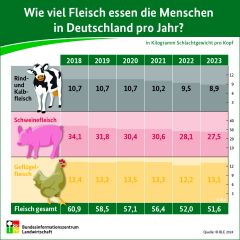 (c) BLE: Infografik Fleischverzehr 2023